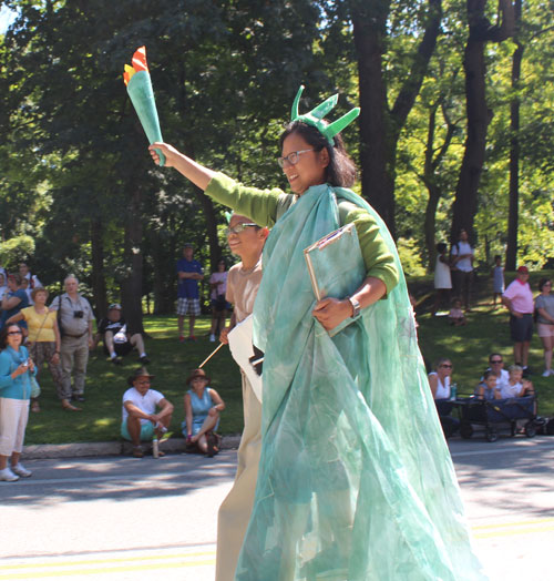 Parade of Flags at 2019 Cleveland One World Day - Lady Liberty